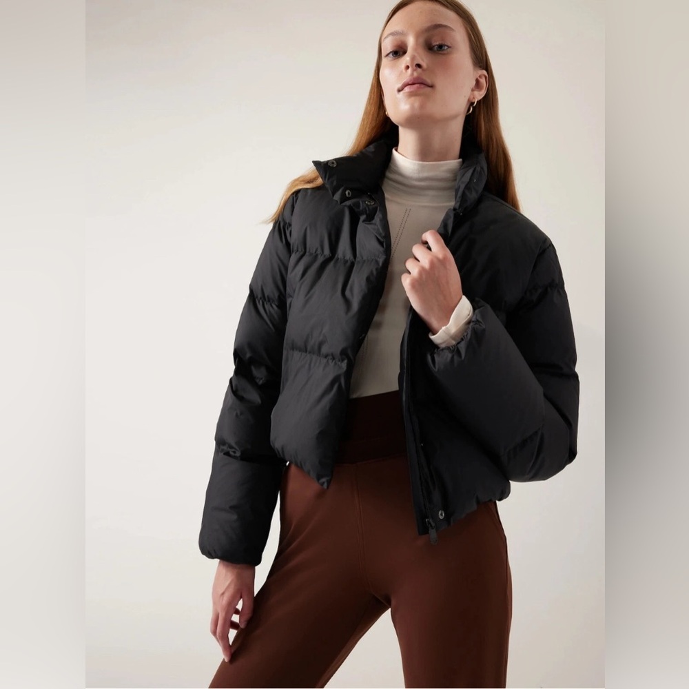 Athleta Black Puffer Jacket